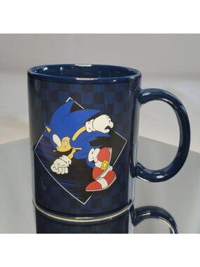 Sonic The Hedgehog Coffee Mug Cup Ceramic Dark Blue 11oz by Sega